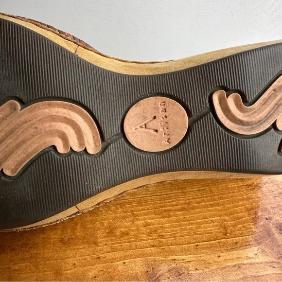 Clarks Artisan Collection Retro Mary Jane Style Leather Wedge Heels Women’s 7 - Picture 5 of 9